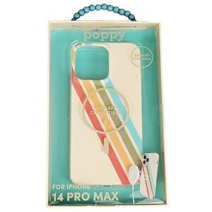 New iPhone‎ 14 PRO MAX Case xo Poppy, Rainbow MagSafe Compatible